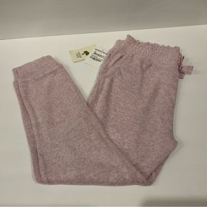 Tucker + Tate Kids' Cozy Ruffle Joggers Pants in Pink Lavender Heather Size 7